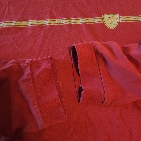 NIKE Burgundy Golf Long Sleeve VINTAGE T-Shirt Cotton Men's size XXL 2XL - Picture 5 of 7